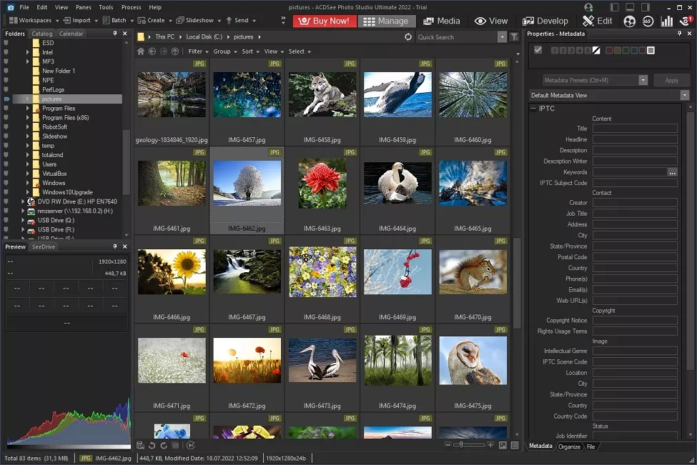 Organizador de fotos para Windows - ACDSee Photo Studio Ultimate