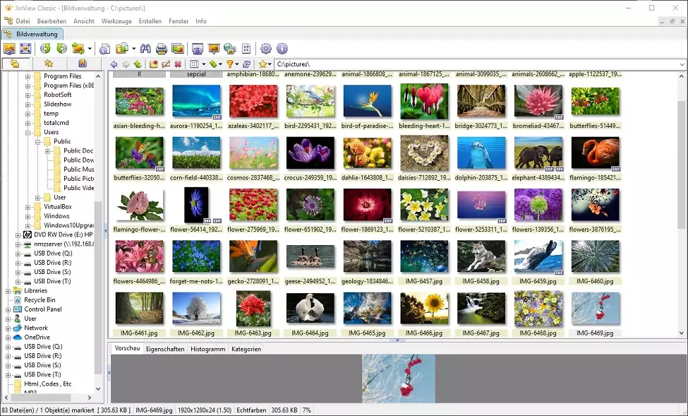 Bildverwaltungssoftware für PC