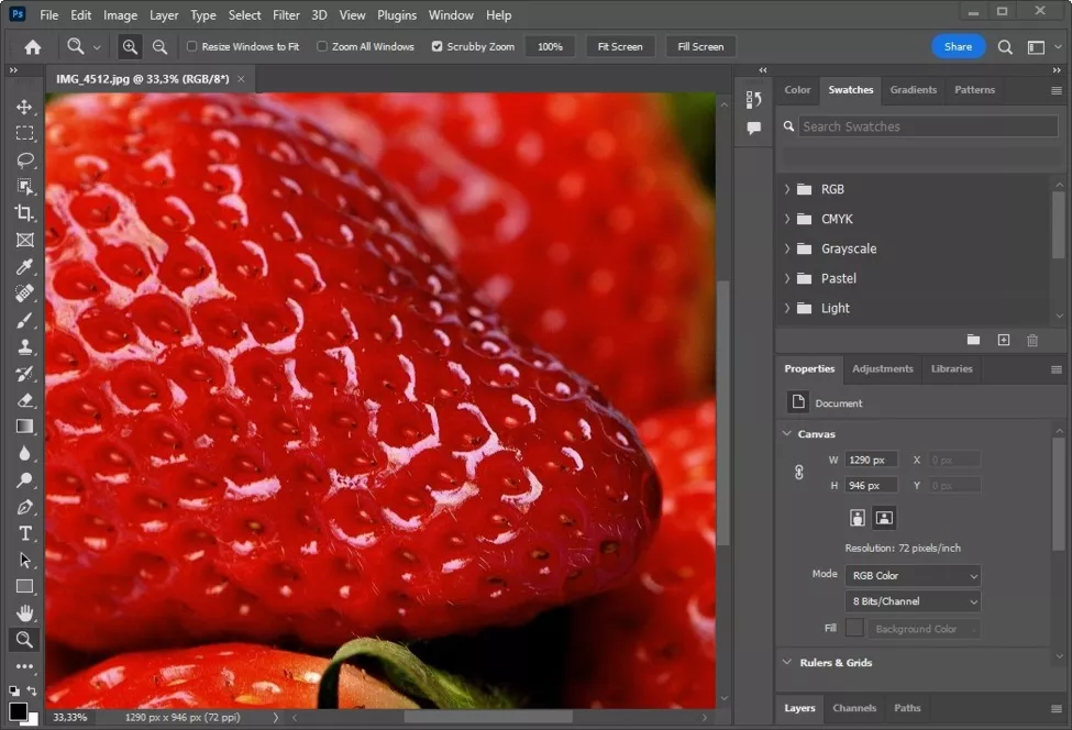 Bildbearbeitung Adobe Photoshop