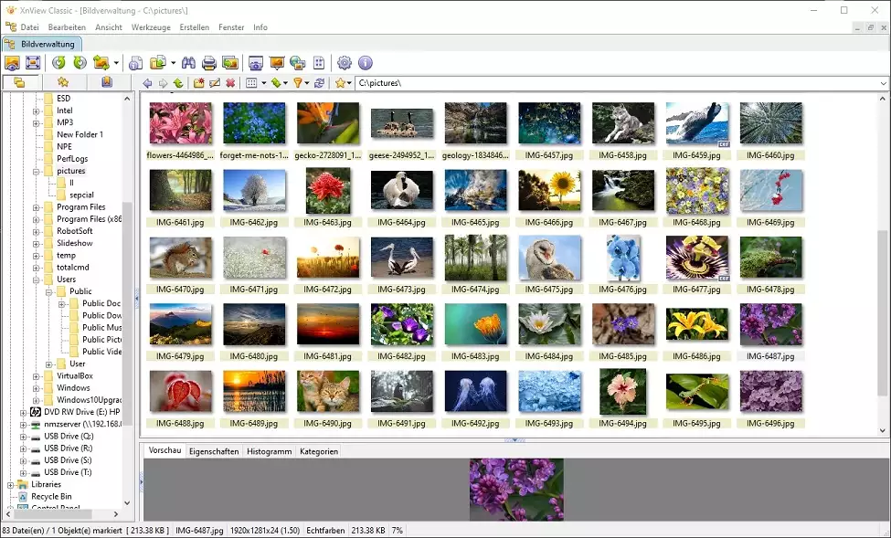 XnView programma per organizzare foto per PC