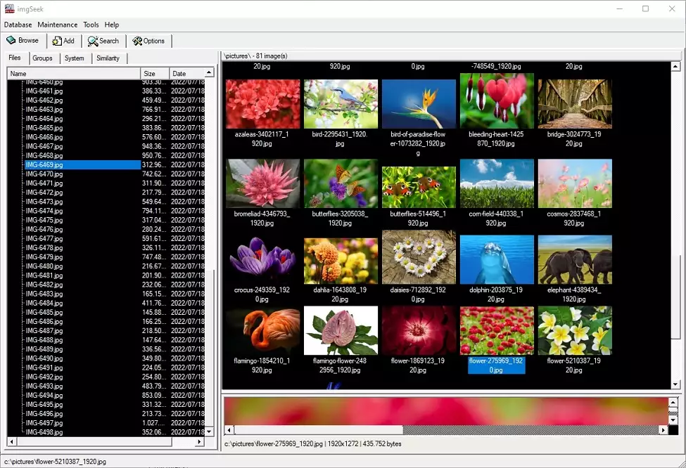 Metadata bewerken foto organiseren software - imgSeek