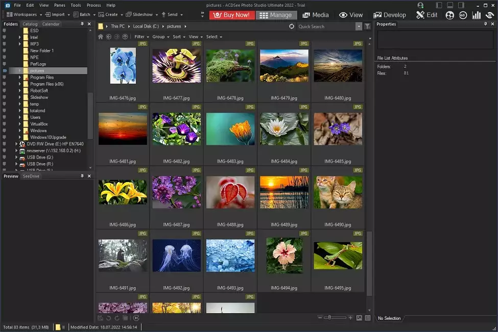 Program do katalogowania zdjęć dla Windows - ACDSee Photo Studio Ultimate